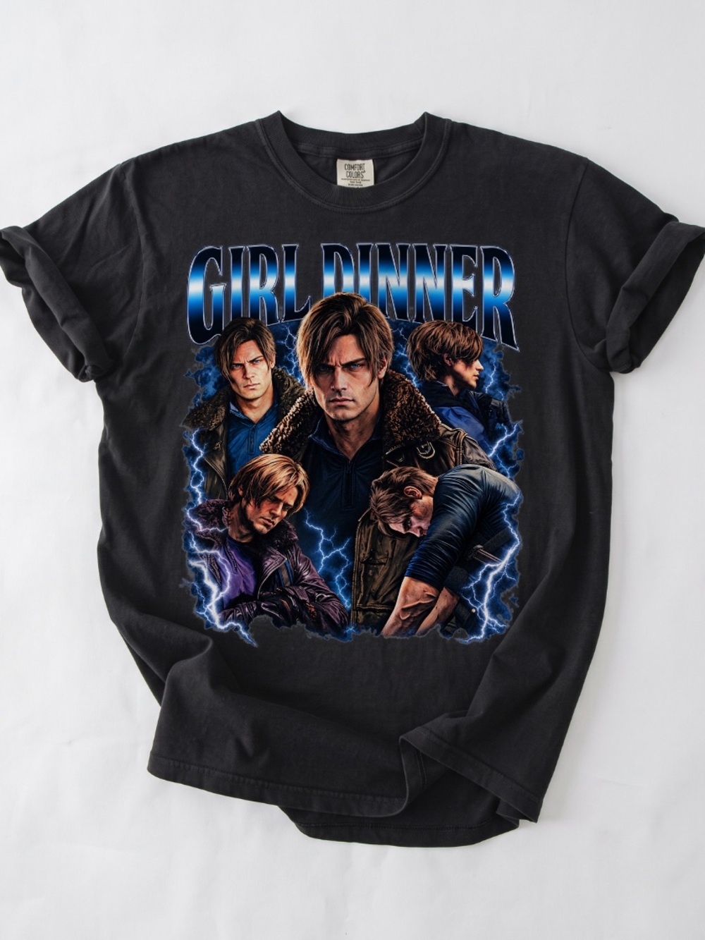 Girl Dinner Leo Kennedy Comfort Colors Graphic Tee, Requiem RE9 Fan Gift